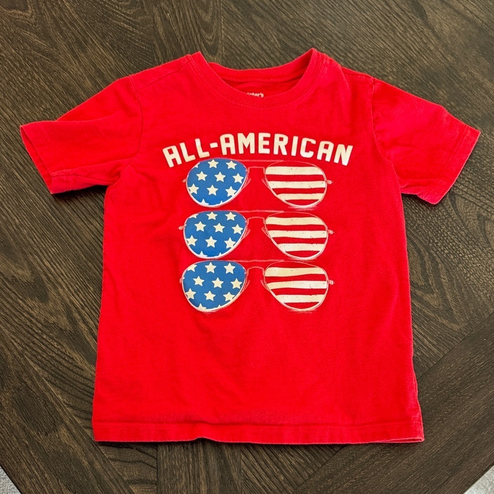 Carter's Red Stars and Stripes Tee